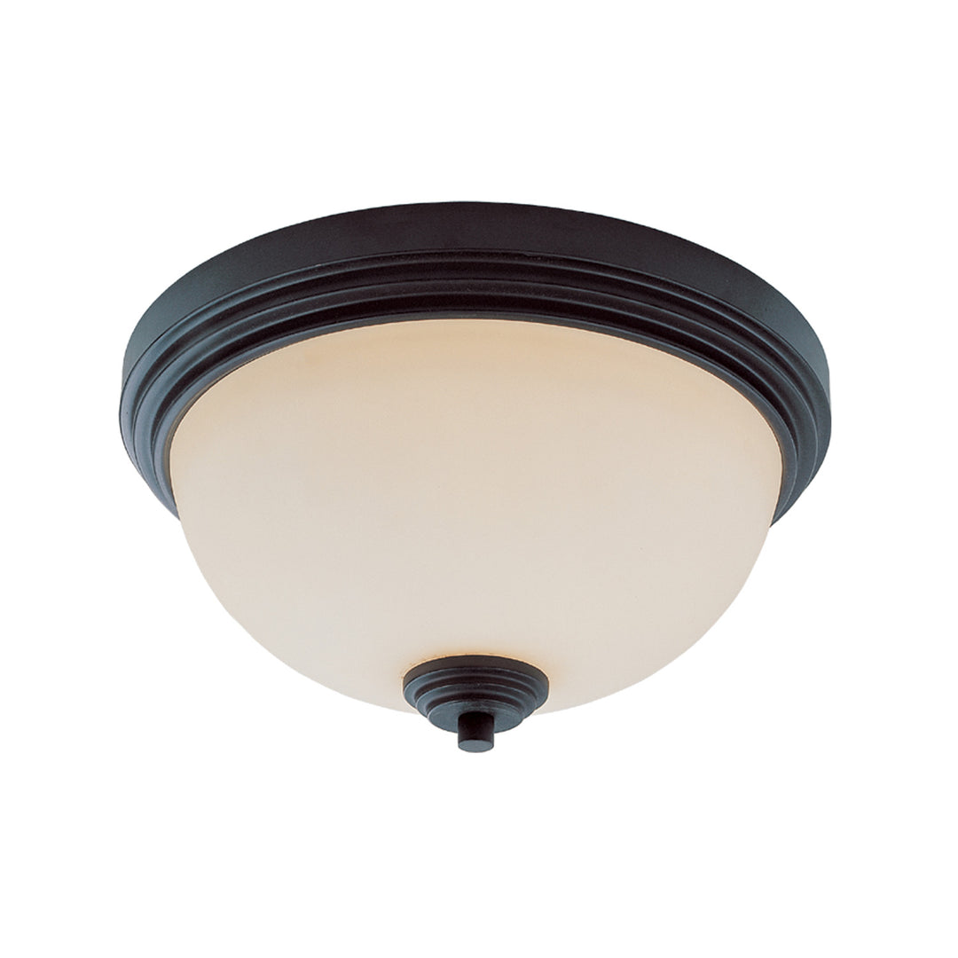 Chelsey Two Light Flush Mount in Bronze - available from The Lighting Shoppe, trusted by Canadian homeowners