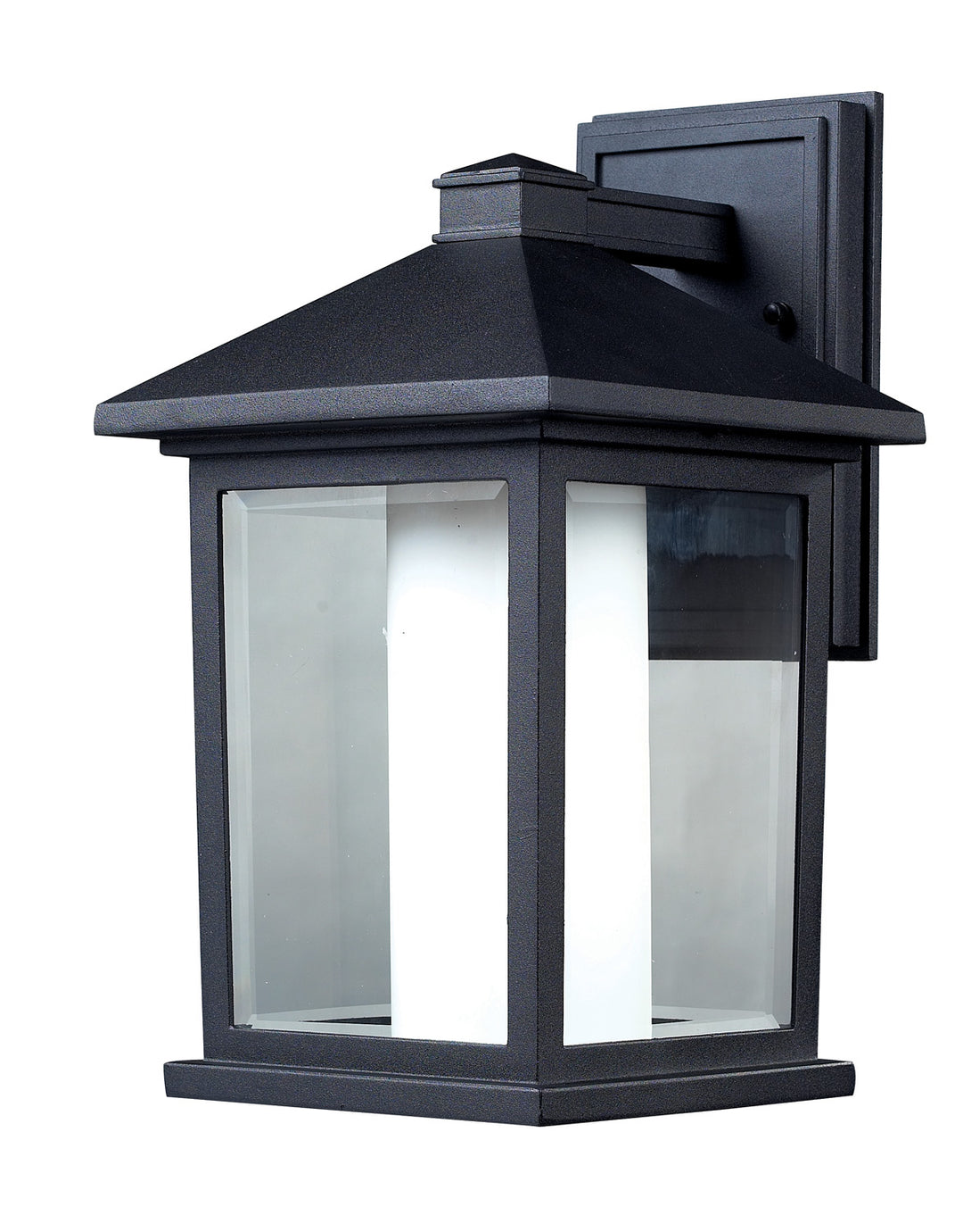 Mesa One Light Outdoor Wall Light in Black - available from The Lighting Shoppe, trusted by Canadian homeowners