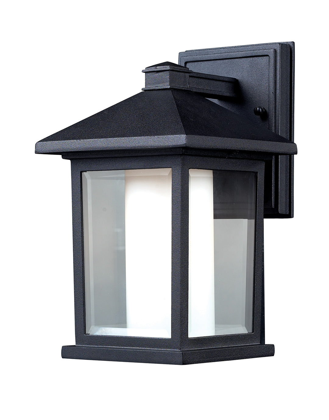 Mesa One Light Outdoor Wall Light in Black - available from The Lighting Shoppe, trusted by Canadian homeowners