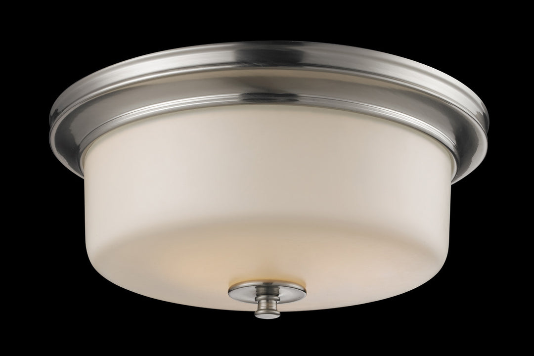 Cannondale Three Light Flush Mount in Brushed Nickel - available from The Lighting Shoppe, trusted by Canadian homeowners