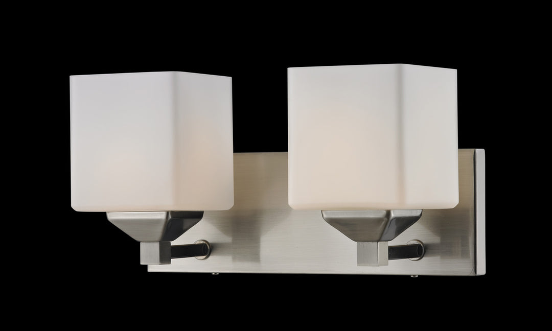 Z-Lite Canada - 2104-2V - Two Light Vanity - Quube - Brushed Nickel