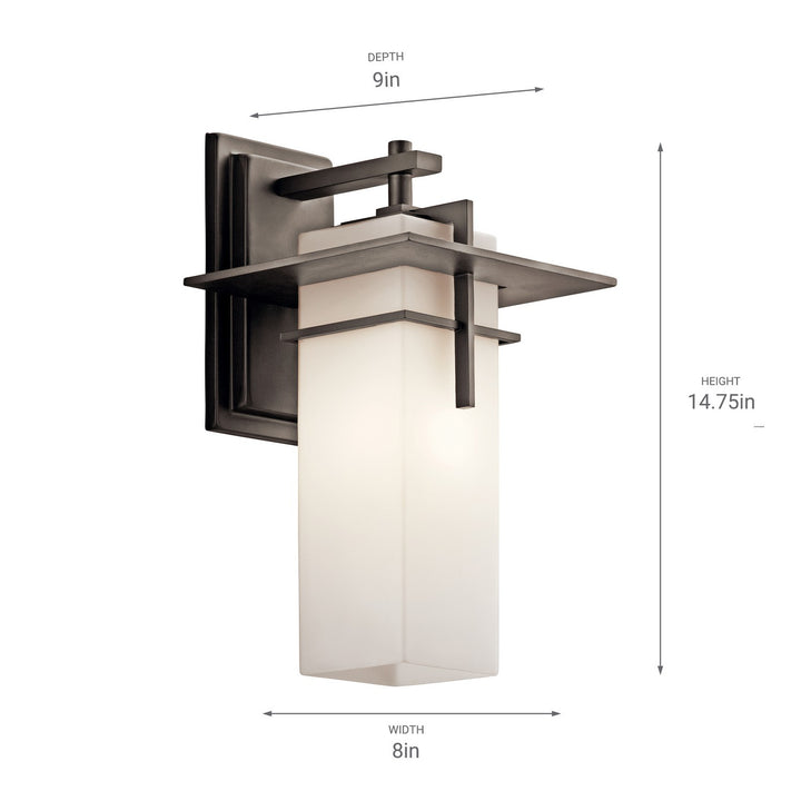 Kichler Canada - 49643OZ - One Light Outdoor Wall Mount - Caterham - Olde Bronze