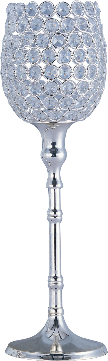 Glimmer Candle Holder in Plated Silver - available from The Lighting Shoppe, trusted by Canadian homeowners