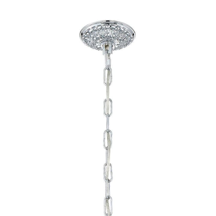 Crystorama - 4476-CH-CL-SAQ - Five Light Mini Chandelier - Maria Theresa - Polished Chrome