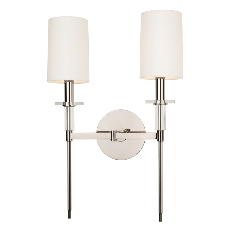 Hudson Valley Canada - 8512-PN - Two Light Wall Sconce - Amherst - Polished Nickel