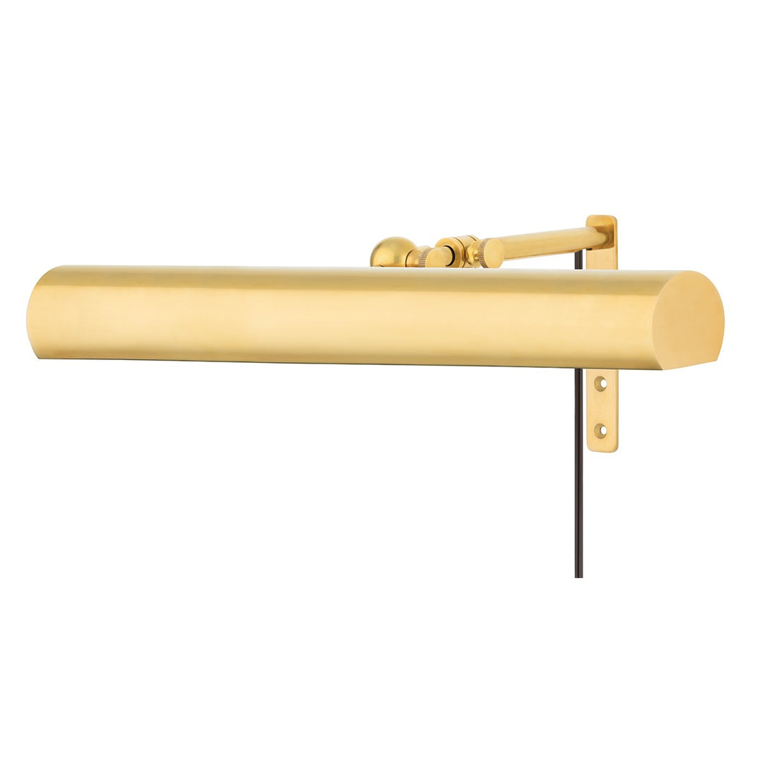 Vernon Two Light Picture Light With Plug in Aged Brass - available from The Lighting Shoppe, trusted by Canadian homeowners