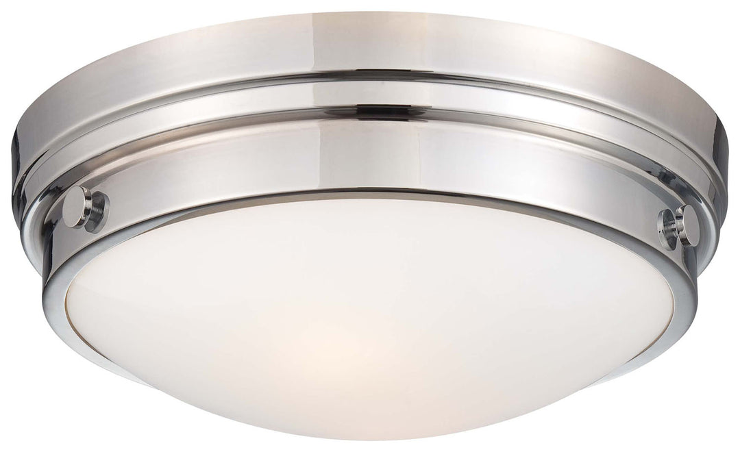Two Light Flush Mount in Chrome - available from The Lighting Shoppe, trusted by Canadian homeowners