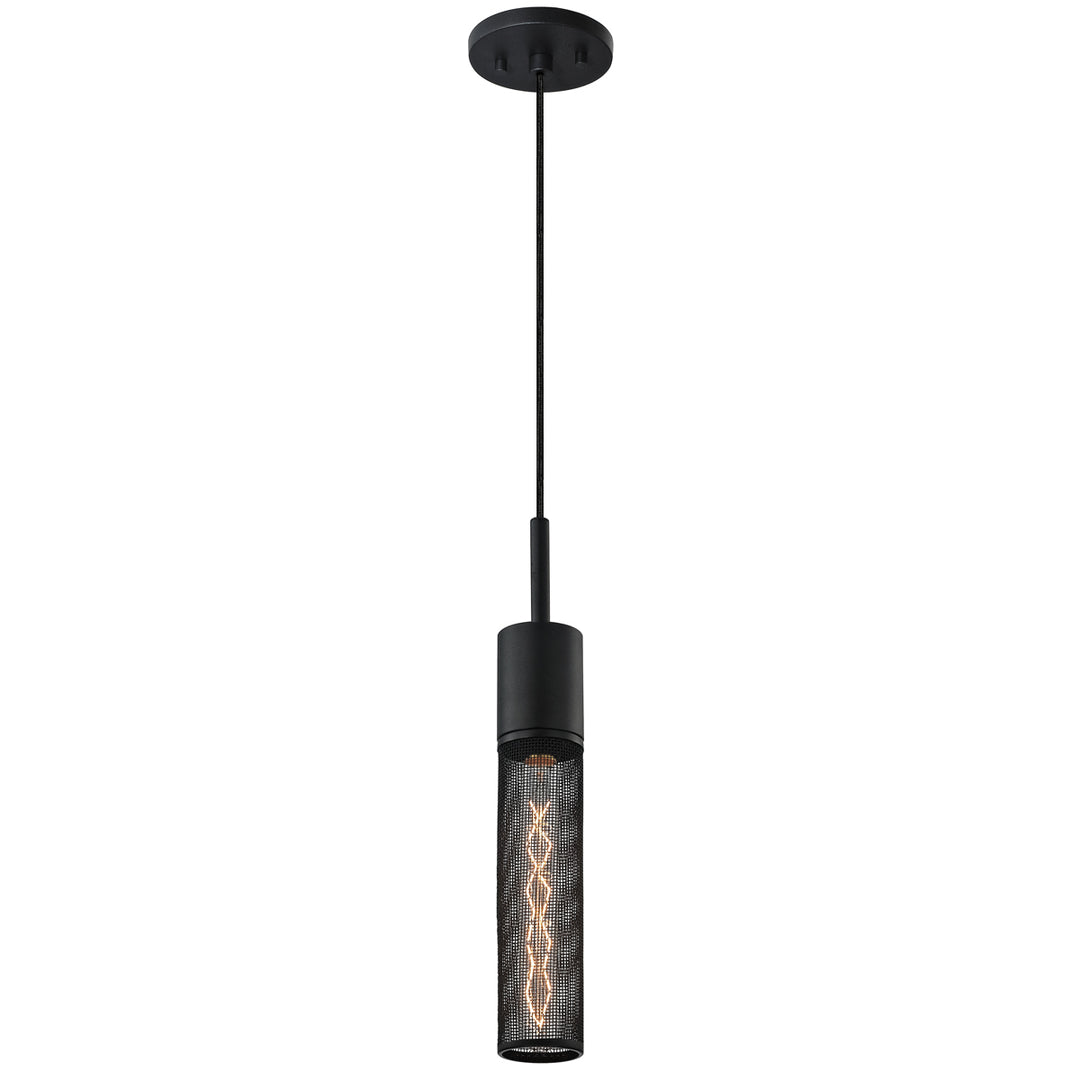 Urban Edge One Light Pendant in Textured Black - available from The Lighting Shoppe, trusted by Canadian homeowners