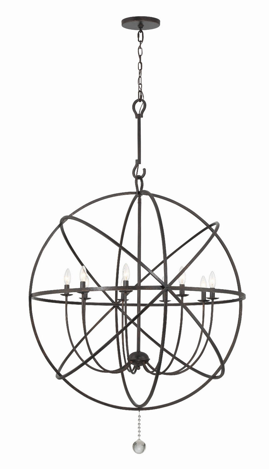 Solaris Nine Light Chandelier in English Bronze - available from The Lighting Shoppe, trusted by Canadian homeowners