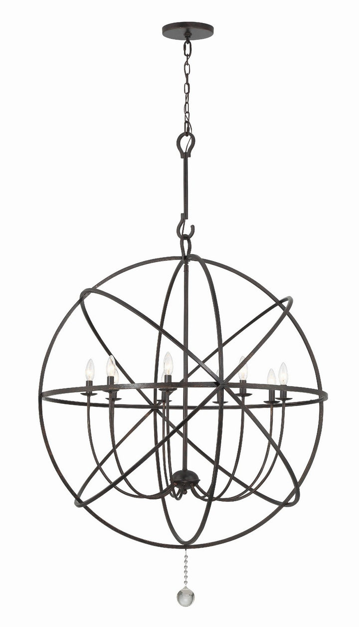 Solaris Nine Light Chandelier in English Bronze - available from The Lighting Shoppe, trusted by Canadian homeowners