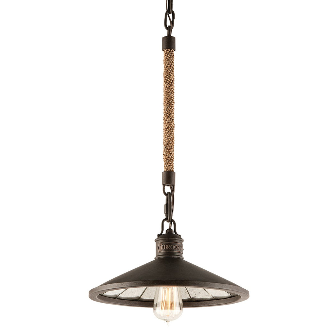Brooklyn One Light Pendant in Heritage Bronze - available from The Lighting Shoppe, trusted by Canadian homeowners
