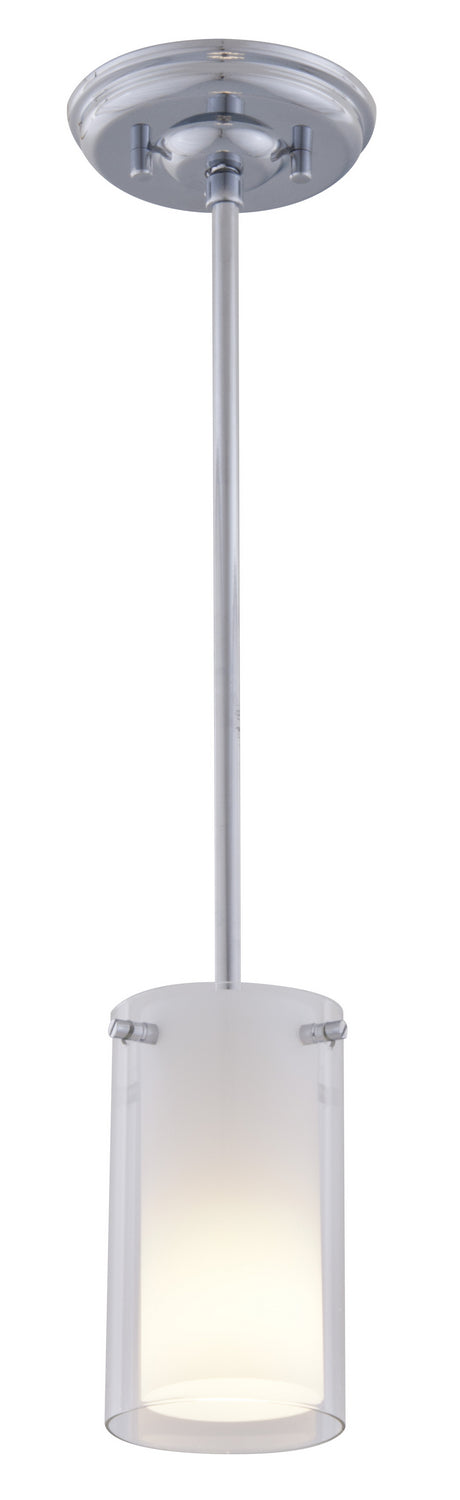 DVI Canada - DVP9019CH-OP - One Light Mini-Pendant - Essex - Chrome w/Half Opal Glass