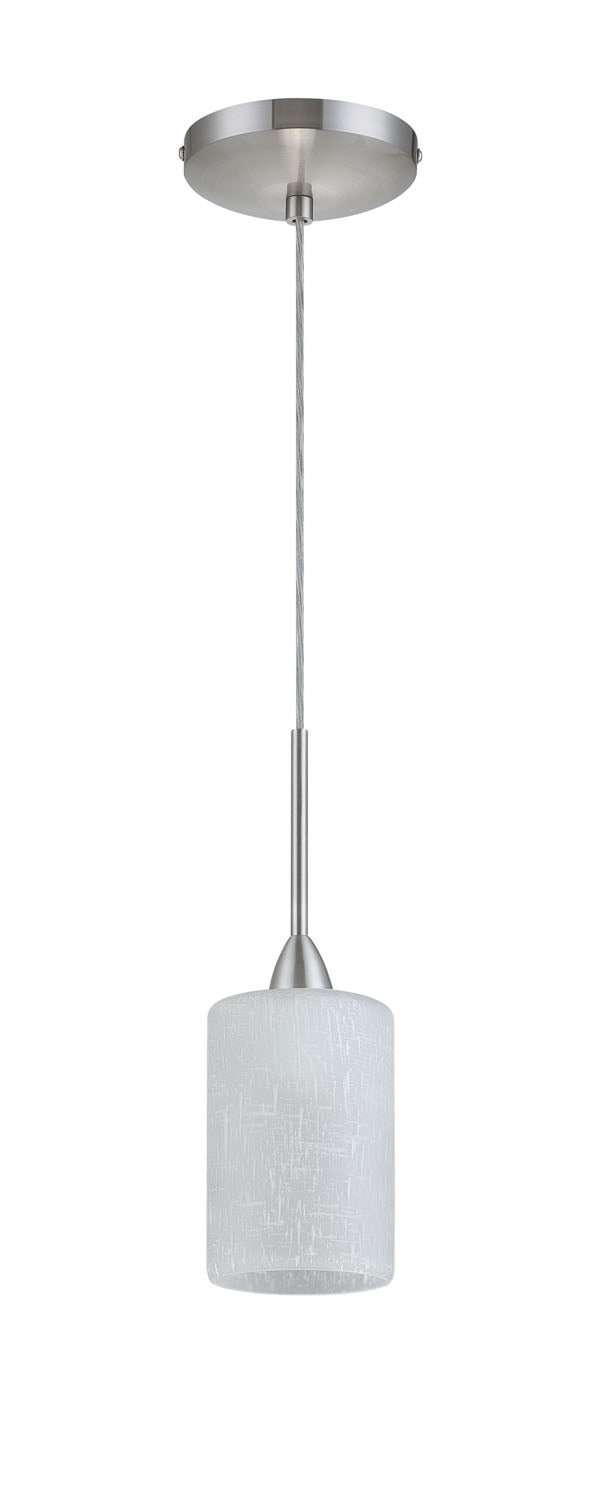 Pendant Line Voltage Halogen Pendant in Satin Nickel Kendal Canada