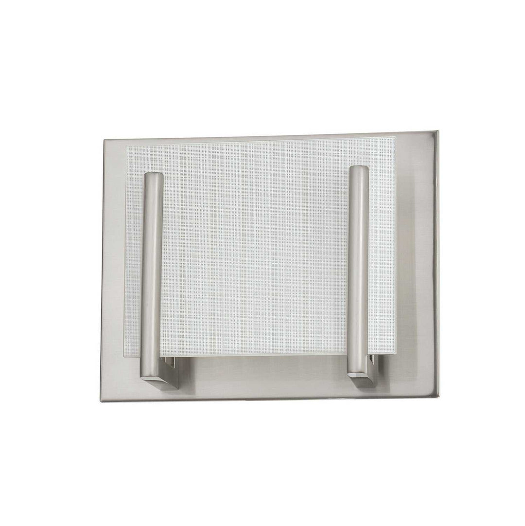 Aurora One Light Bath Sconce in Satin Nickel Kendal Canada