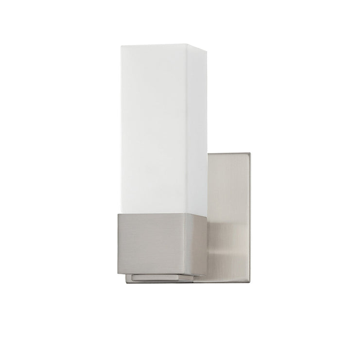 Madison One Light Bath Sconce in Satin Nickel Kendal Canada