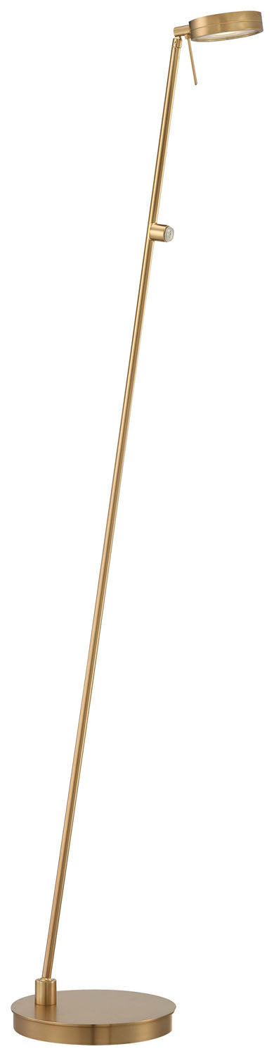 George's Reading Room LED Floor Lamp in Honey Gold - available from The Lighting Shoppe, trusted by Canadian homeowners