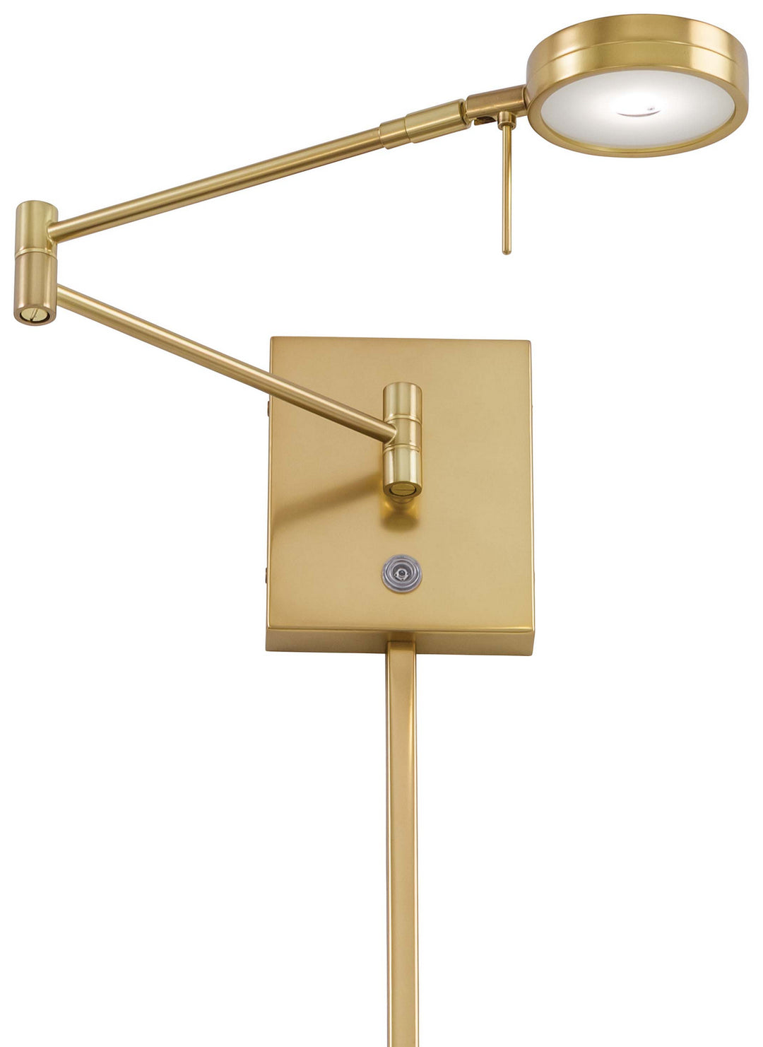 George's Reading Room LED Swing Arm Wall Lamp in Honey Gold - available from The Lighting Shoppe, trusted by Canadian homeowners