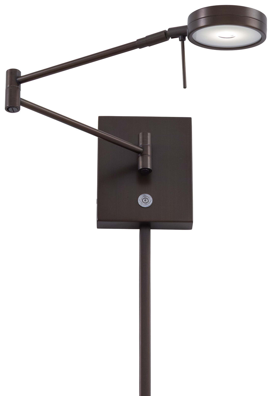 George's Reading Room LED Swing Arm Wall Lamp in Copper Bronze Patina - available from The Lighting Shoppe, trusted by Canadian homeowners