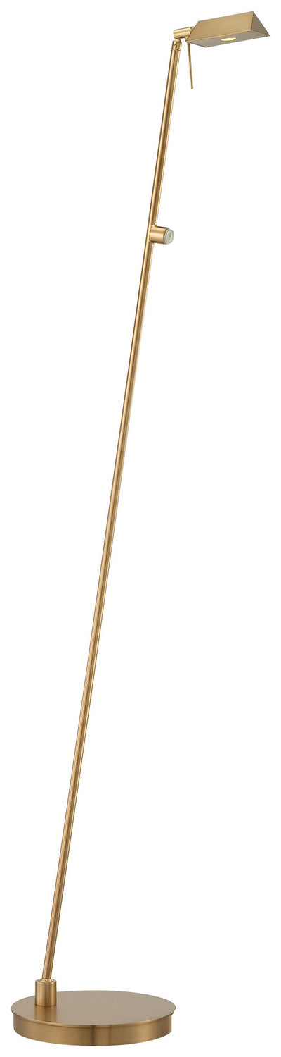 George's Reading Room LED Floor Lamp in Honey Gold - available from The Lighting Shoppe, trusted by Canadian homeowners