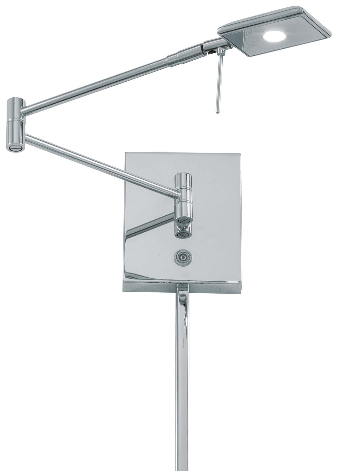 George's Reading Room LED Swing Arm Wall Lamp in Chrome - available from The Lighting Shoppe, trusted by Canadian homeowners