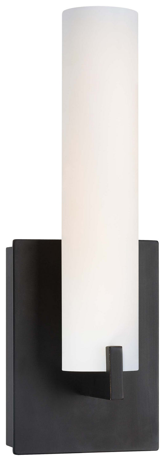 Tube LED Wall Sconce in Dark Restoration Bronze - available from The Lighting Shoppe, trusted by Canadian homeowners