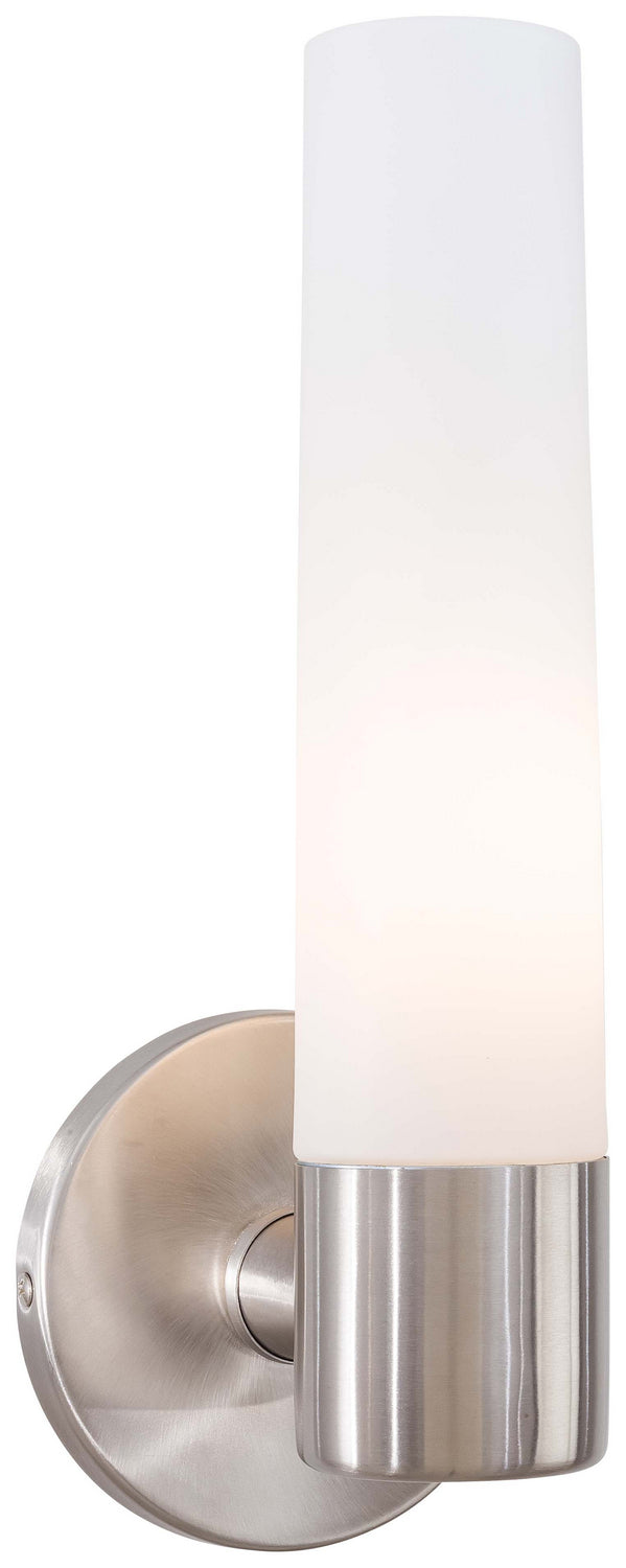 Saber One Light Wall Sconce in Brushed Stainless Steel - available from The Lighting Shoppe, trusted by Canadian homeowners