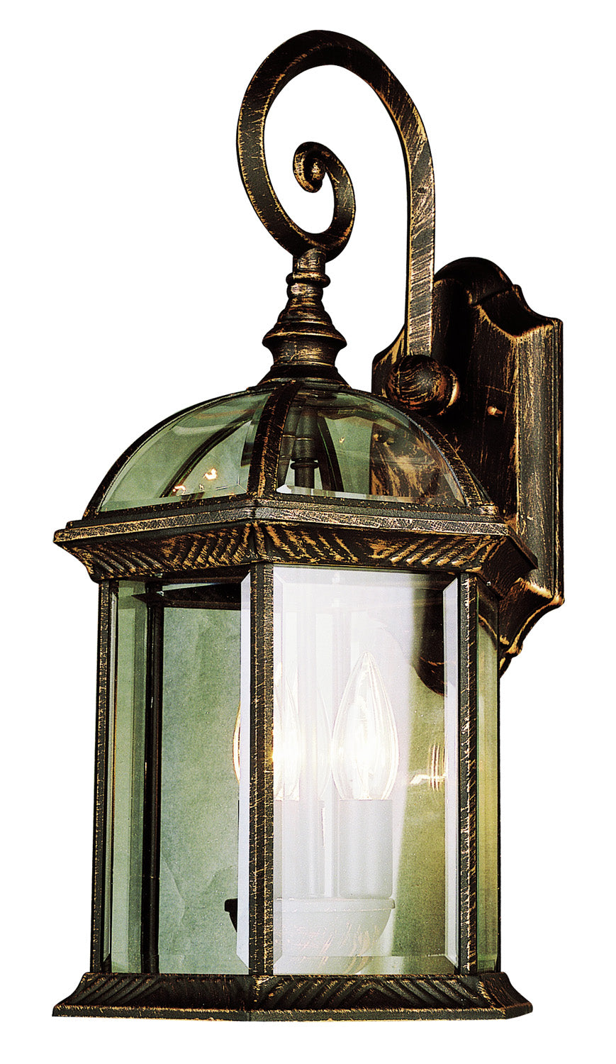 Wentworth Three Light Wall Lantern in Black Copper - available from The Lighting Shoppe, trusted by Canadian homeowners