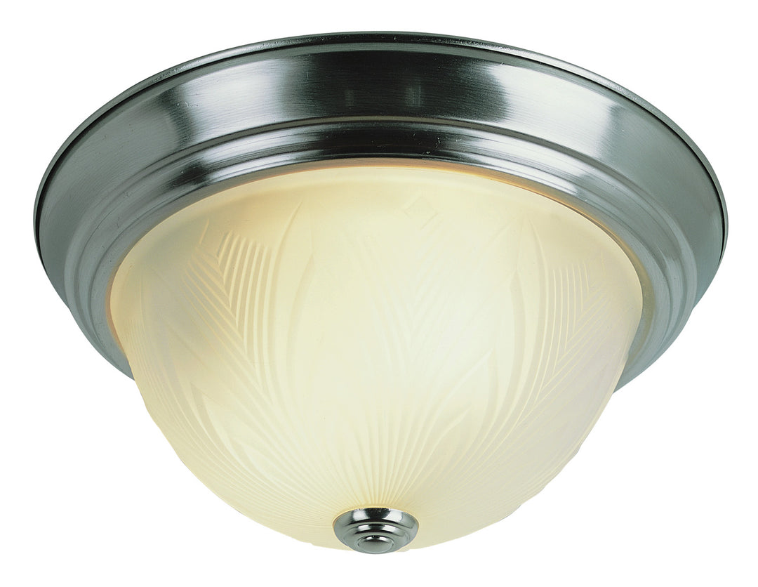 Del Mar Three Light Flushmount in Brushed Nickel - available from The Lighting Shoppe, trusted by Canadian homeowners