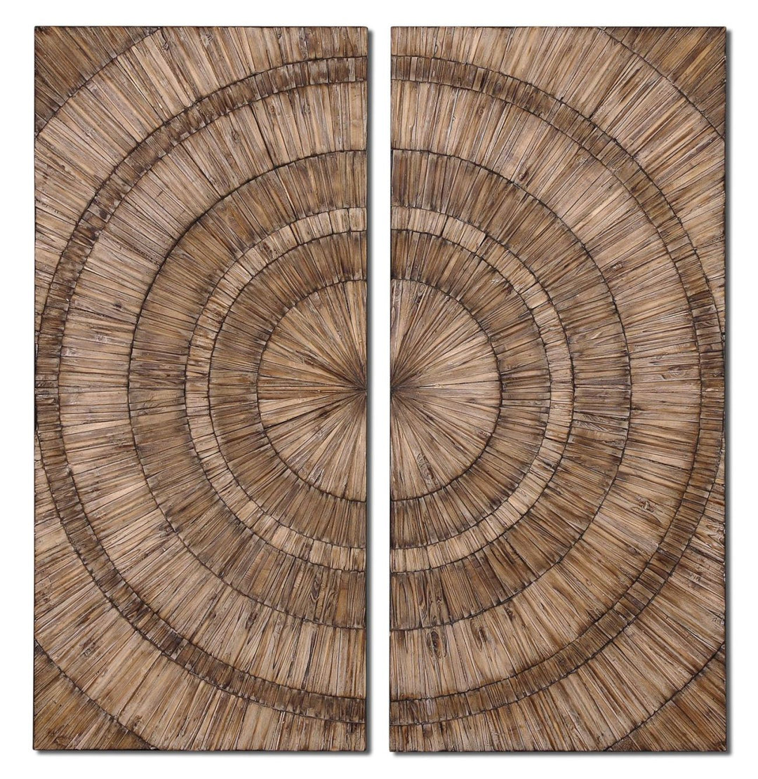 Lanciano Wall Art in Natural Wood Chips w/Burnished - available from The Lighting Shoppe, trusted by Canadian homeowners