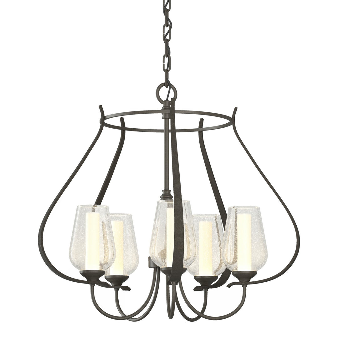 Hubbardton Forge Canada - 103045-SKT-07-ZS0354 - Five Light Chandelier - Flora - Dark Smoke