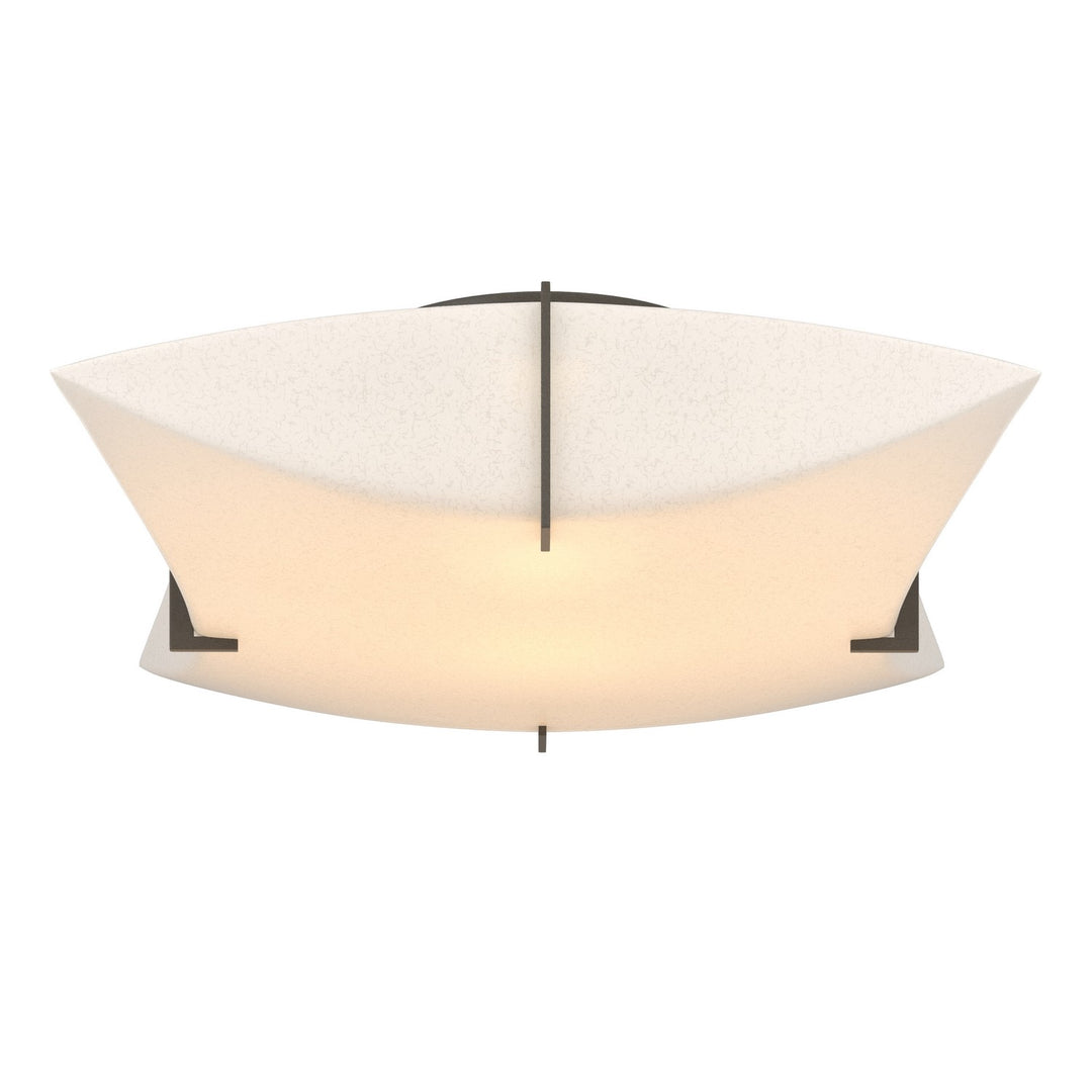 Bento Two Light Semi-Flush Mount in Dark Smoke - available from The Lighting Shoppe, trusted by Canadian homeowners