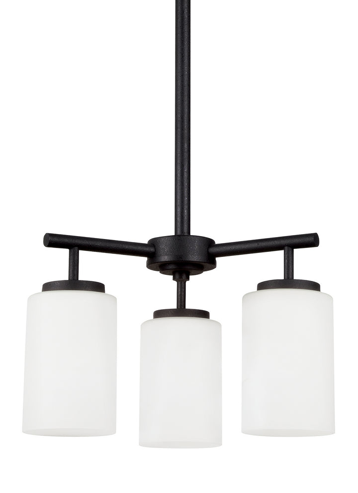 Generation Lighting Canada - 31160-112 - Three Light Chandelier - Oslo - Midnight Black