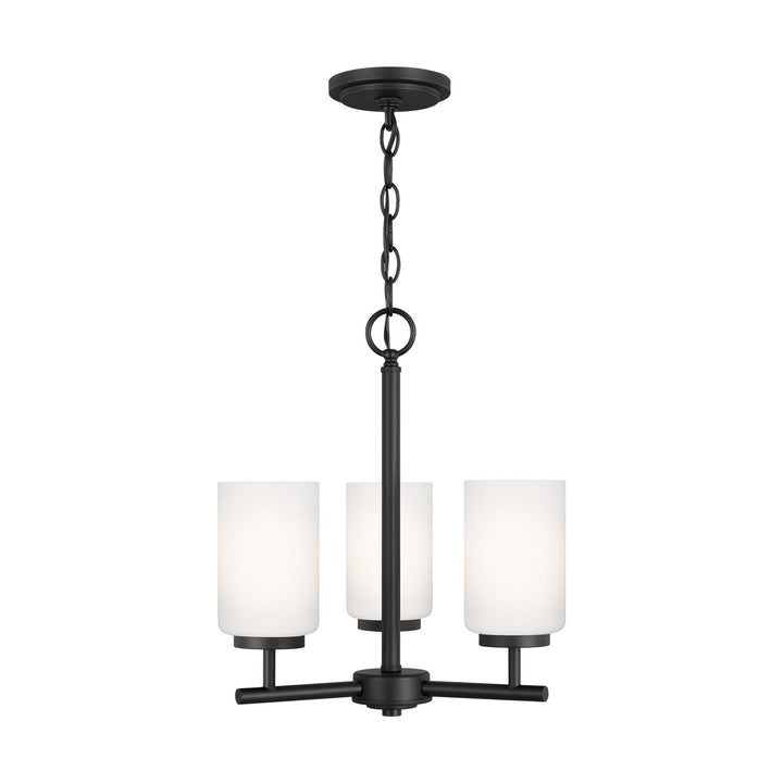 Generation Lighting Canada - 31160-112 - Three Light Chandelier - Oslo - Midnight Black