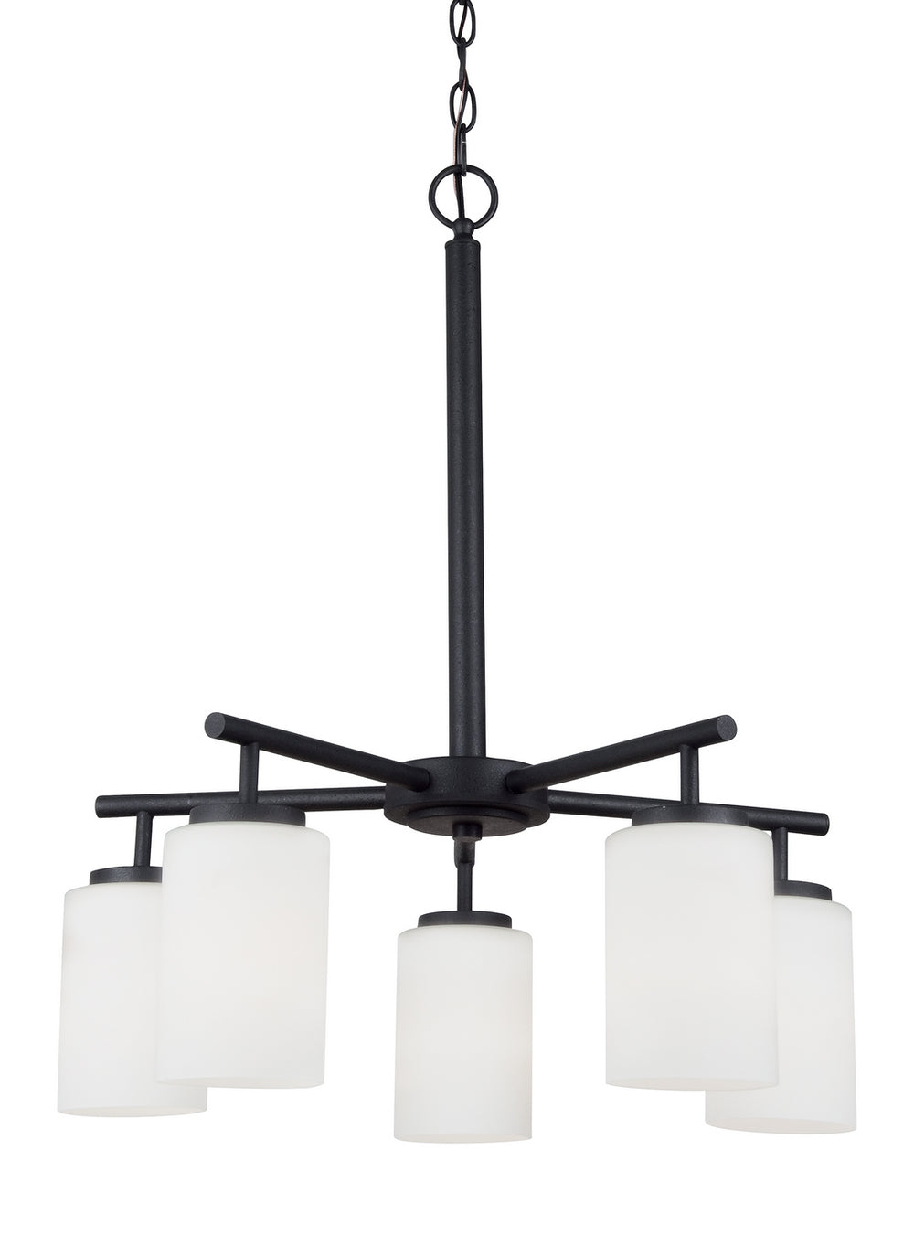 Generation Lighting Canada - 31161-112 - Five Light Chandelier - Oslo - Midnight Black