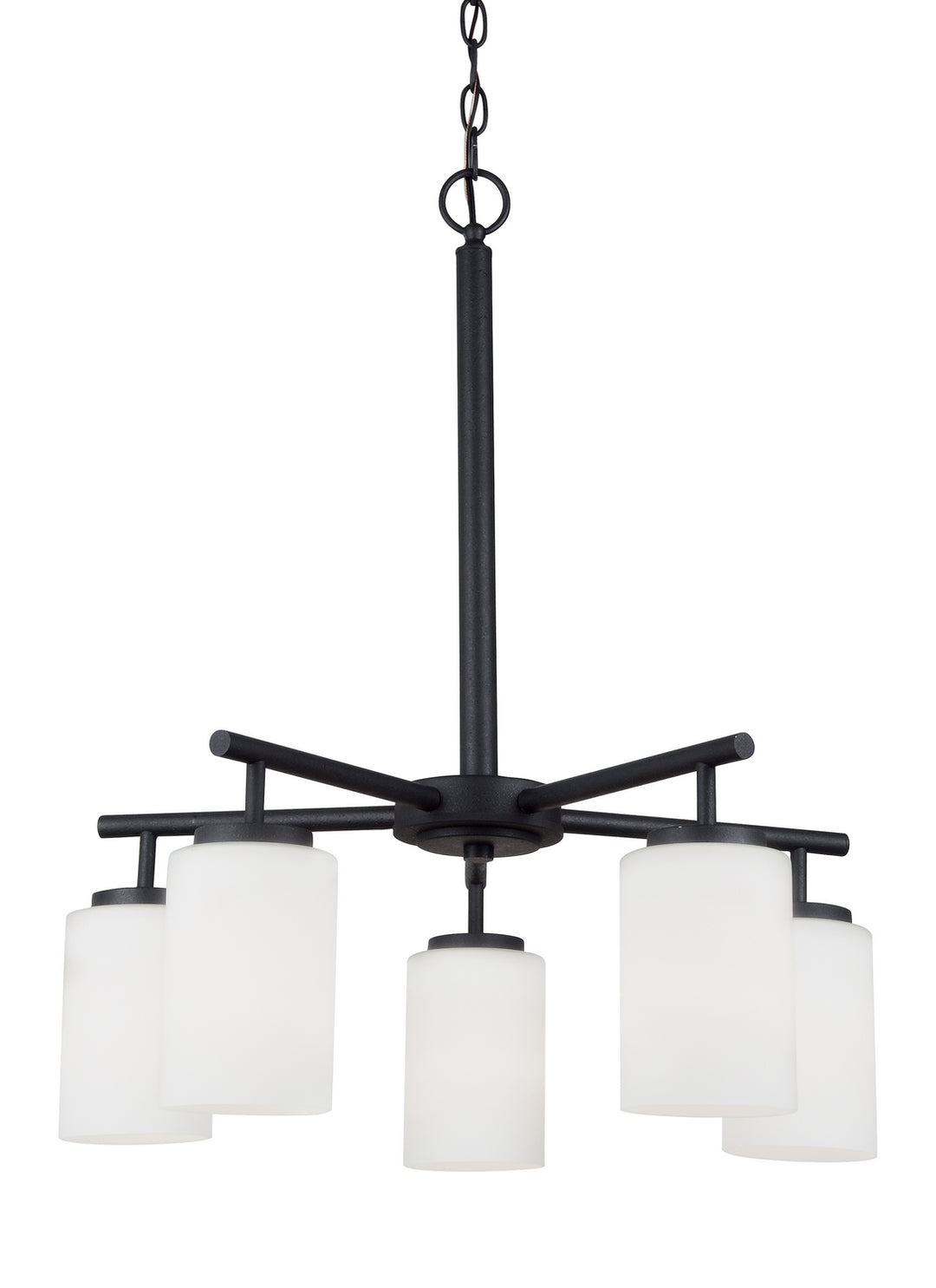 Generation Lighting Canada - 31161-112 - Five Light Chandelier - Oslo - Midnight Black