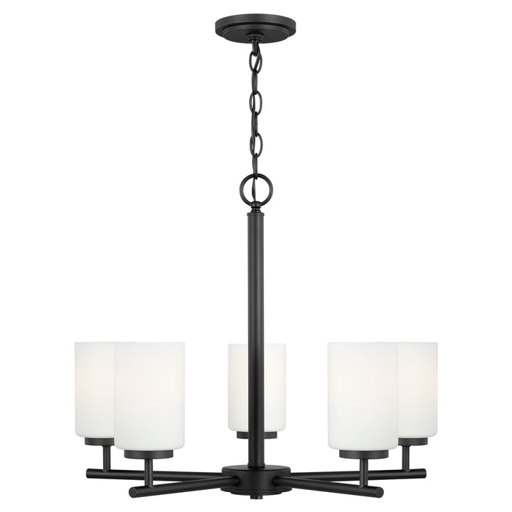 Generation Lighting Canada - 31161-112 - Five Light Chandelier - Oslo - Midnight Black