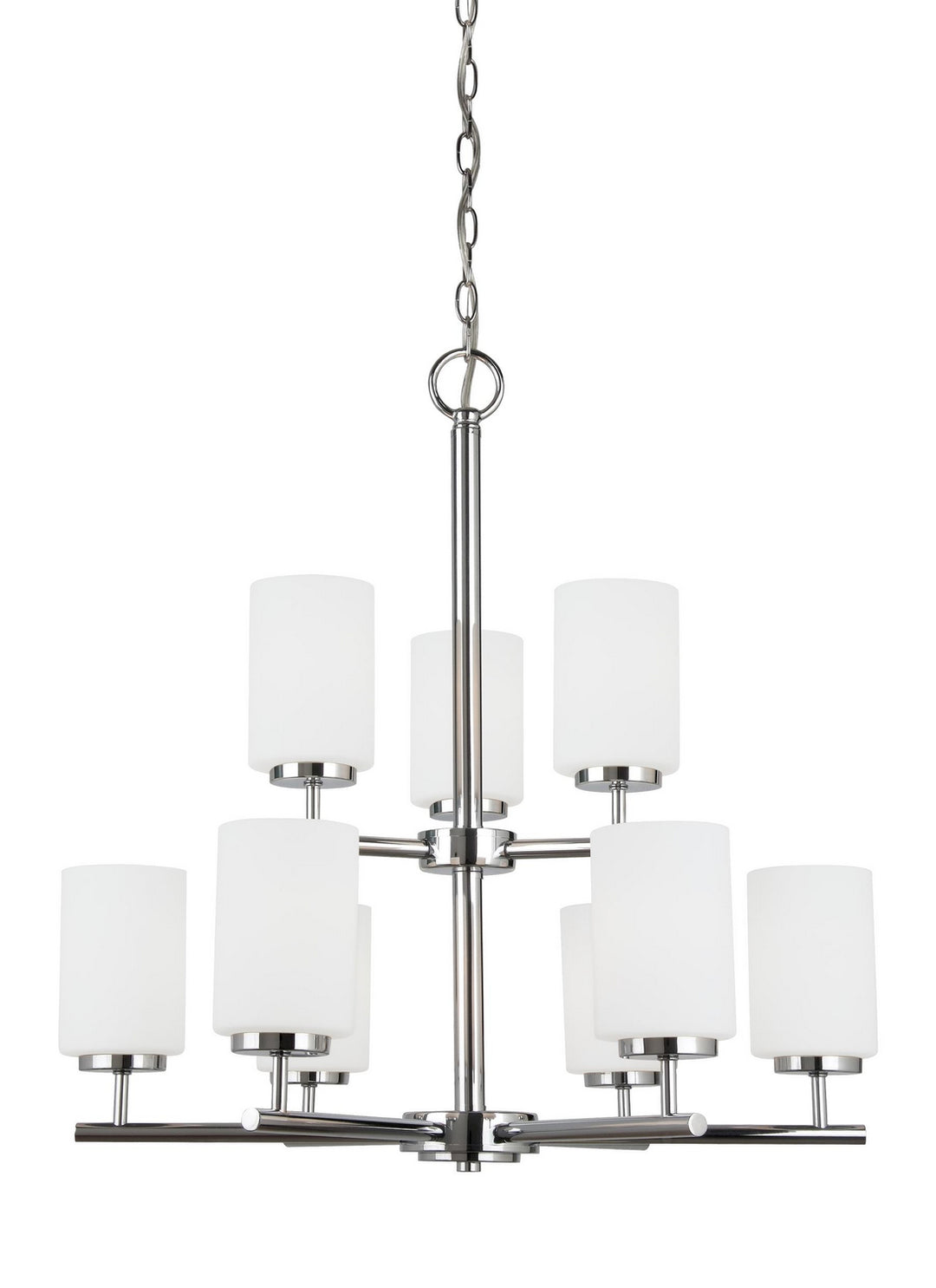 Generation Lighting Canada - 31162-05 - Nine Light Chandelier - Oslo - Chrome