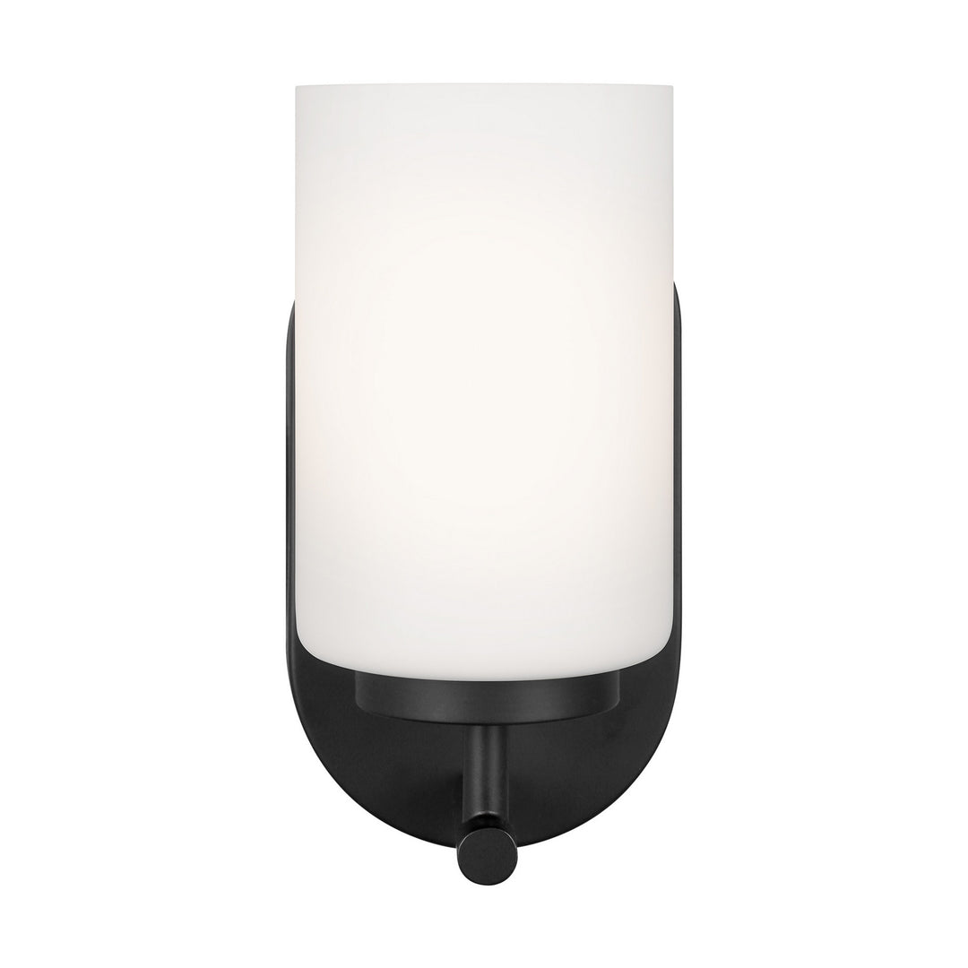 Oslo One Light Wall / Bath Sconce in Midnight Black - available from The Lighting Shoppe, trusted by Canadian homeowners