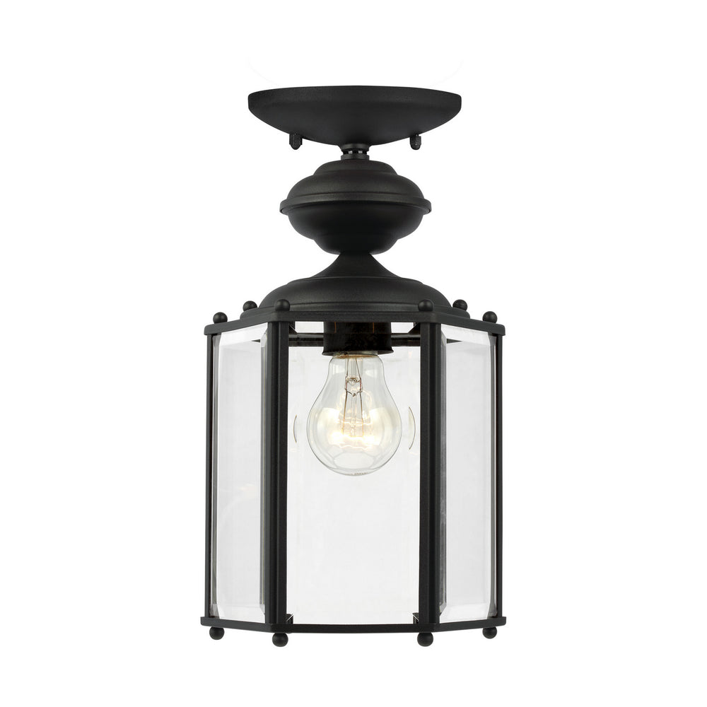 Generation Lighting Canada - 6008-12 - One Light Outdoor Semi-Flush Convertible Pendant - Classico - Black