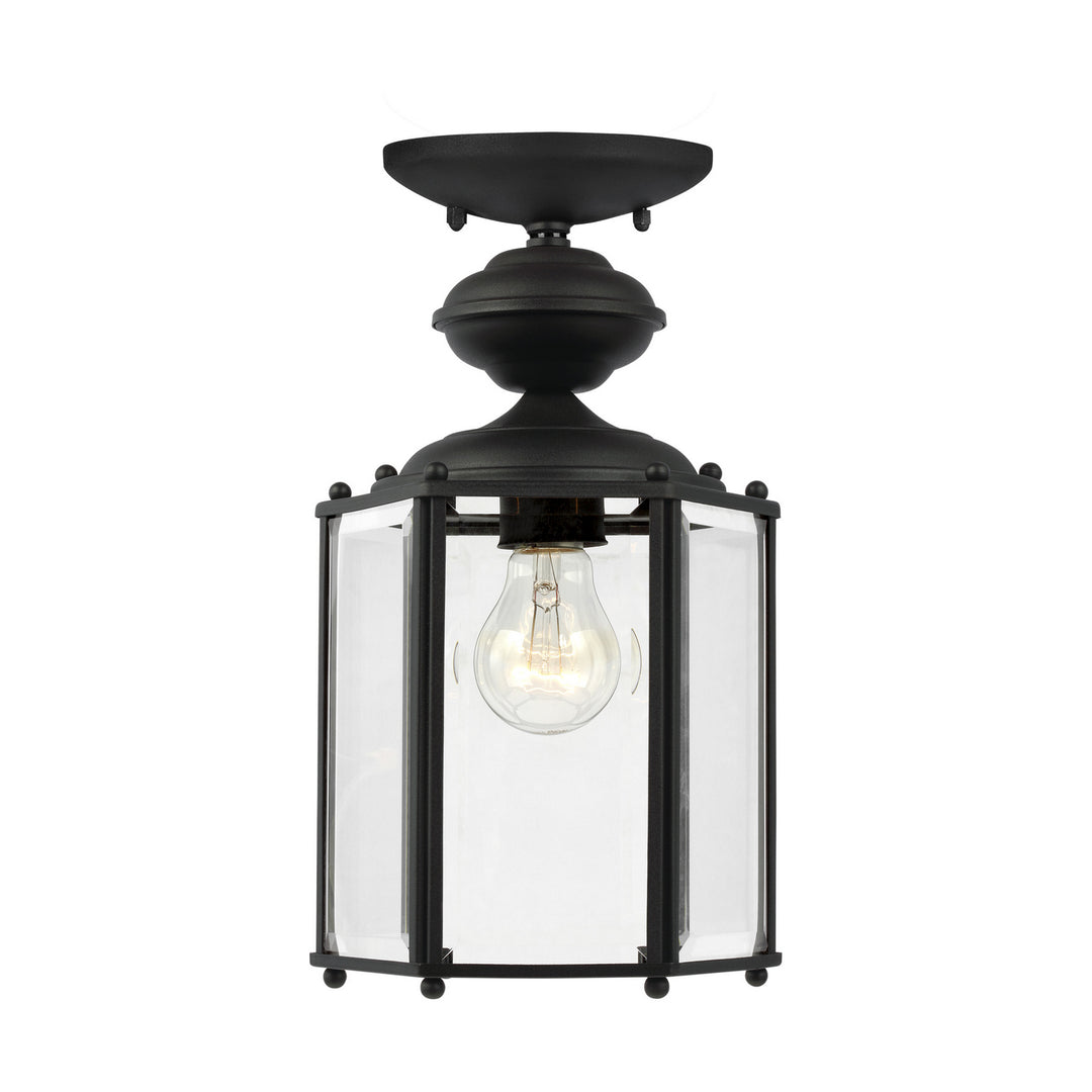 Generation Lighting Canada - 6008-12 - One Light Outdoor Semi-Flush Convertible Pendant - Classico - Black