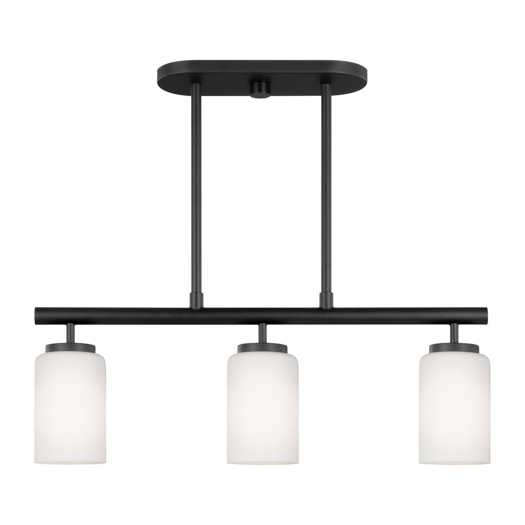 Generation Lighting Canada - 66160-112 - Three Light Island Pendant - Oslo - Midnight Black