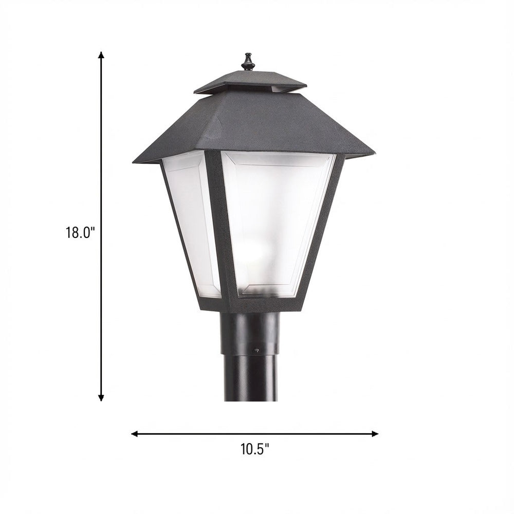 Generation Lighting Canada - 82065-12 - One Light Outdoor Post Lantern - Polycarbonate Outdoor - Black