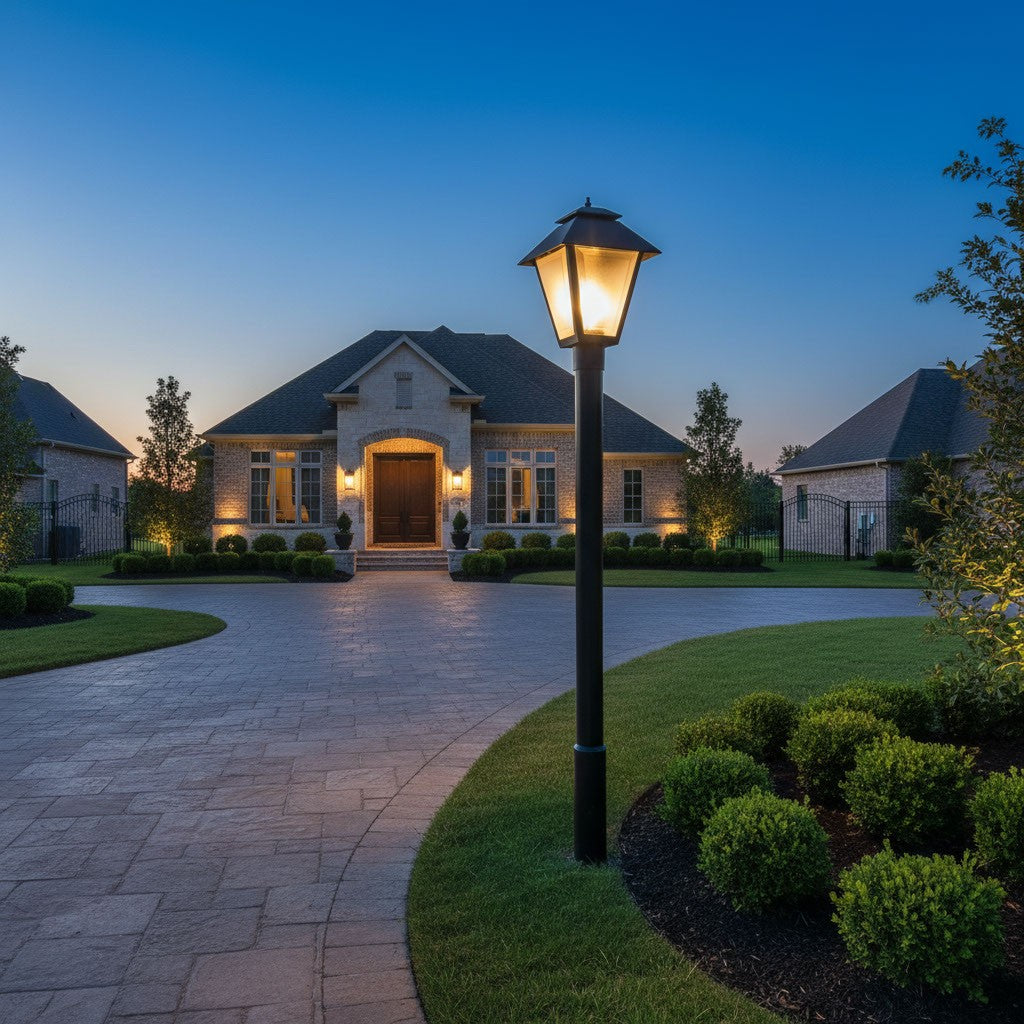 Generation Lighting Canada - 82065-12 - One Light Outdoor Post Lantern - Polycarbonate Outdoor - Black
