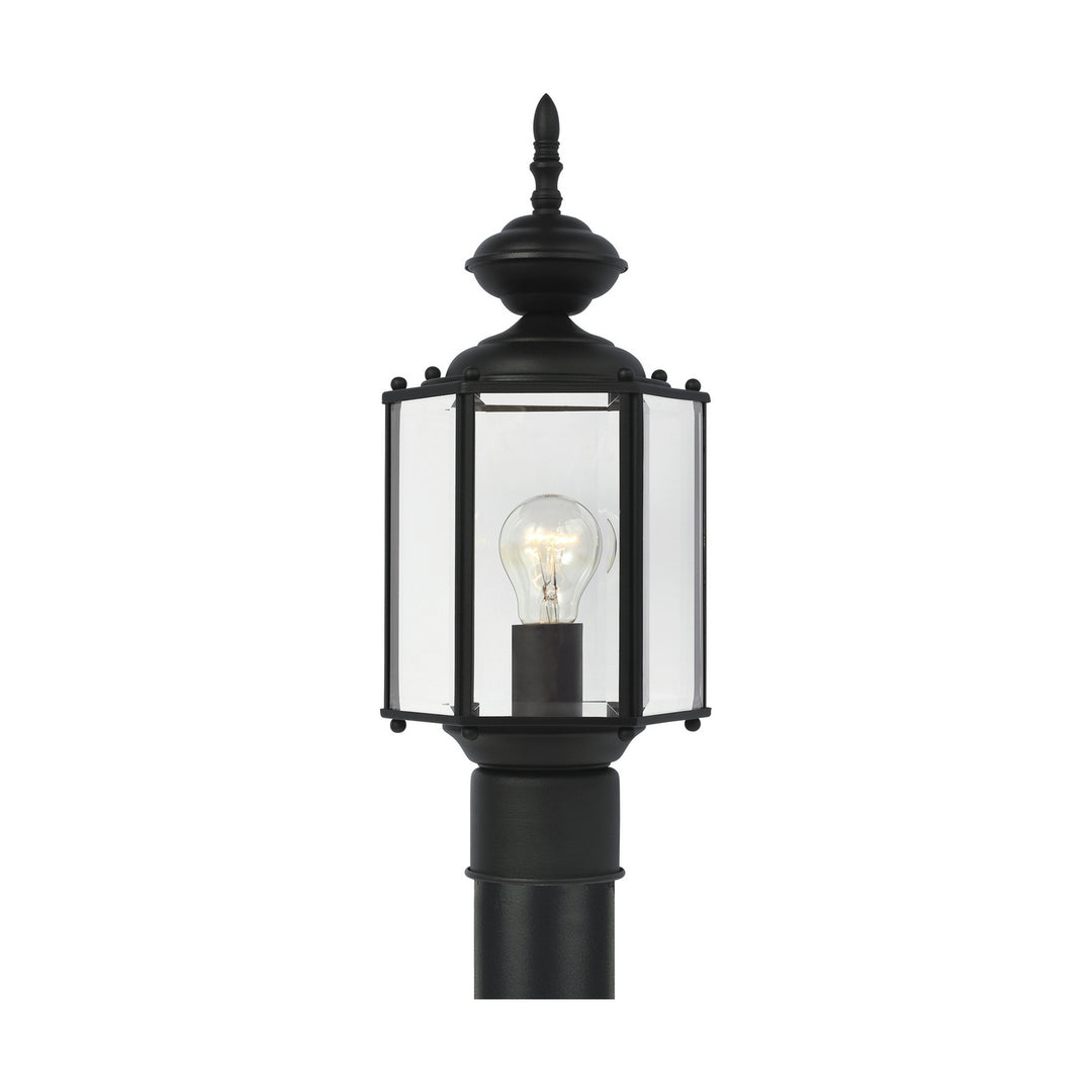 Classico One Light Outdoor Post Lantern in Black - available from The Lighting Shoppe, trusted by Canadian homeowners