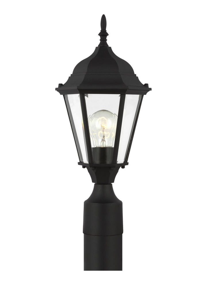 Bakersville One Light Outdoor Post Lantern in Black - available from The Lighting Shoppe, trusted by Canadian homeowners
