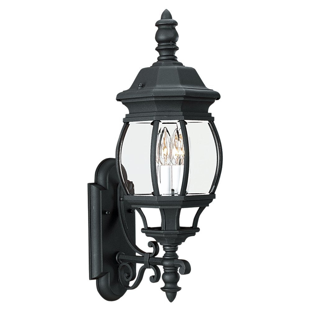 Wynfield Two Light Outdoor Wall Lantern in Black - available from The Lighting Shoppe, trusted by Canadian homeowners