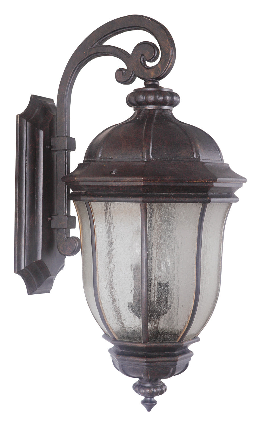 Harper Three Light Wall Mount in Peruvian Bronze Outdoor - available from The Lighting Shoppe, trusted by Canadian homeowners
