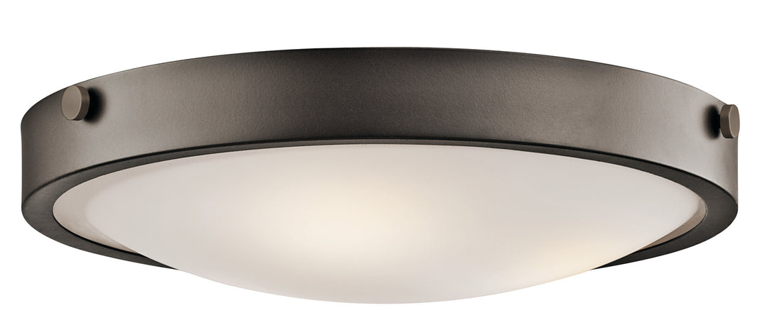 Lytham Three Light Flush Mount in Olde Bronze - available from The Lighting Shoppe, trusted by Canadian homeowners