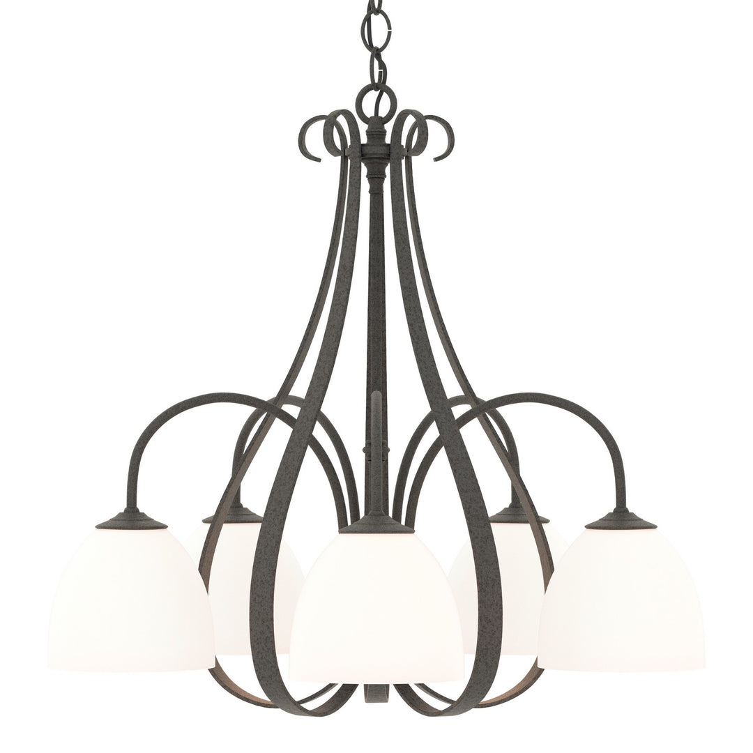 Hubbardton Forge Canada - 101445-SKT-20-GG0001 - Five Light Chandelier - Sweeping Taper - Natural Iron
