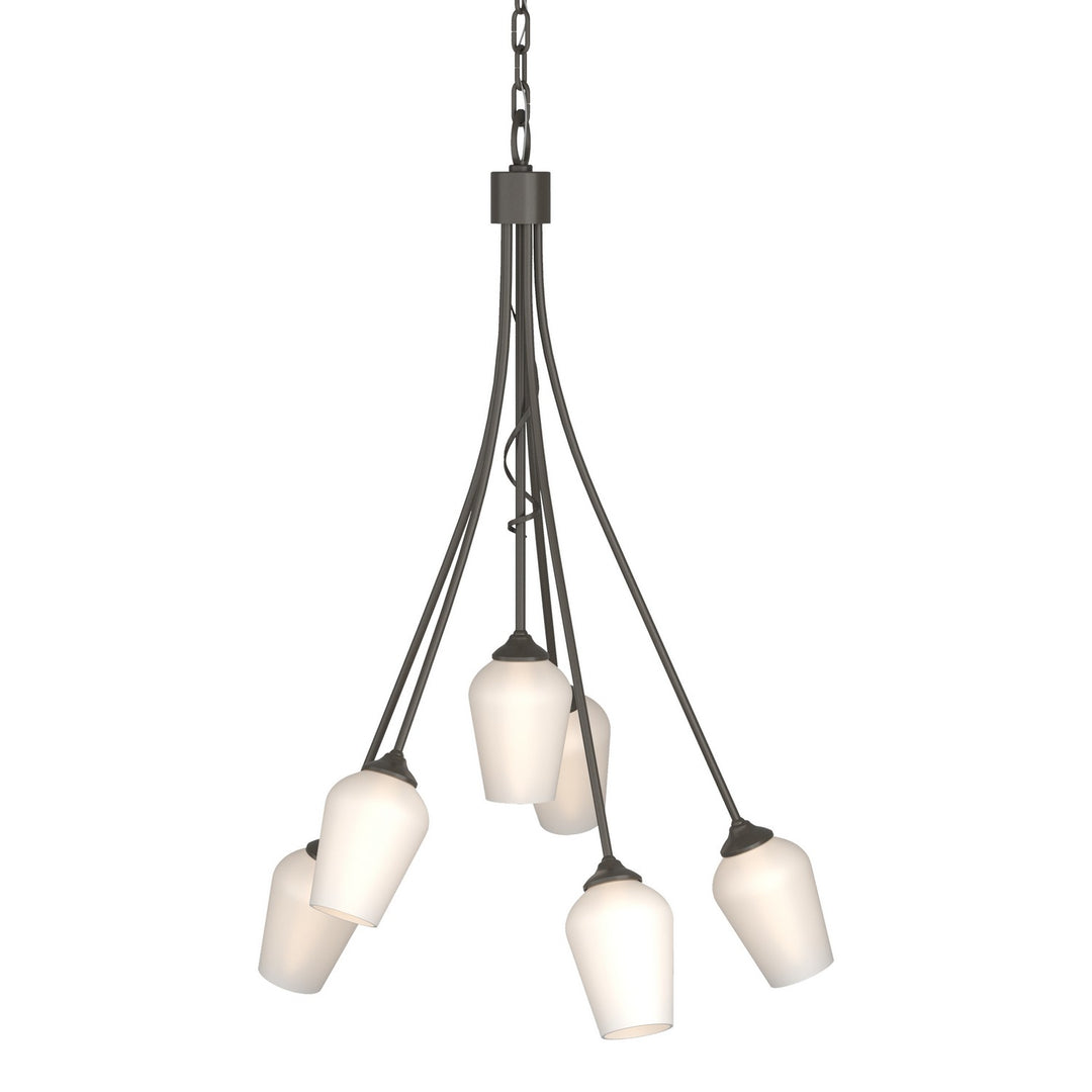 Flora Six Light Chandelier in Dark Smoke - available from The Lighting Shoppe, trusted by Canadian homeowners